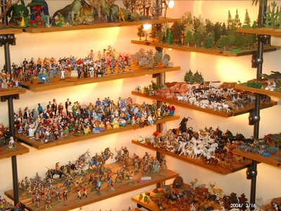 Sammlung von Sandspielfiguren